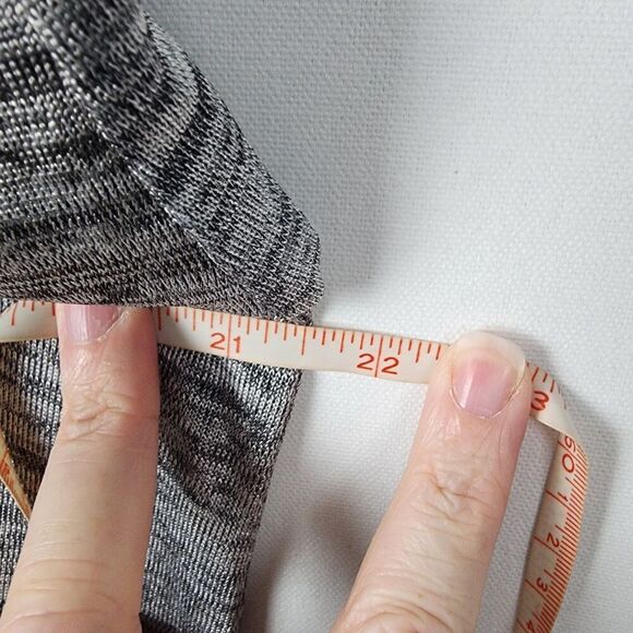 JOSEPH RIBKOFF Gray Tunic Asymmetric Handkerchief Hem Draped Womens 12 Lagenlook - Picture 5 of 6